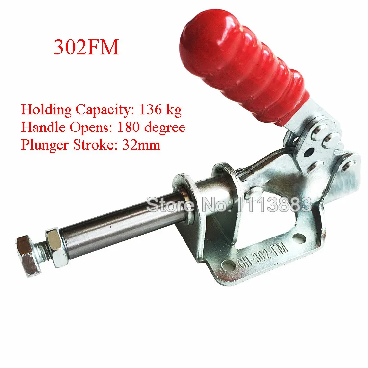 

Holding Capacity 136KG 300LBS Pull Push Type Toggle Clamp 302FM