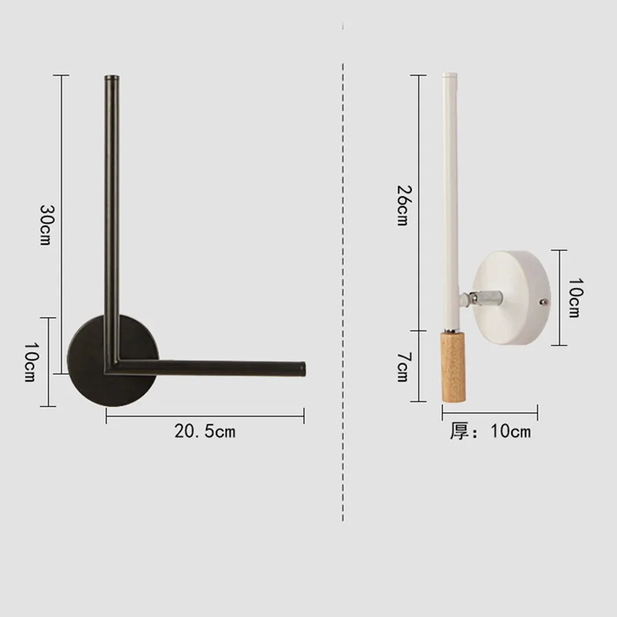 

Thrisdar 360 Degree Rotatable Bedside Reading Lamp Art personality Line Staircase Hotel Cafe Corridor Aisle Wall Light