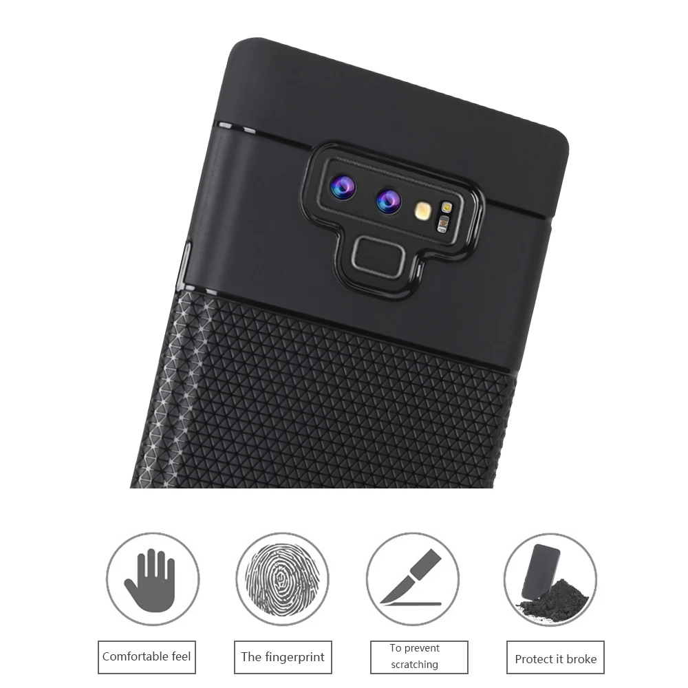Case for Samsung Galaxy Note 9 Note9 Triangle Pattern Soft Mobile Covers Silicon Phone Bags Cases |
