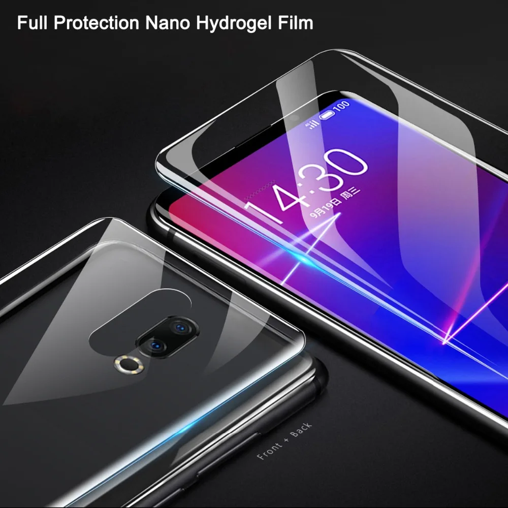 3D изогнутая мягкая нано Гидрогелевая пленка для Meizu 16X полная защита экрана 16 16th
