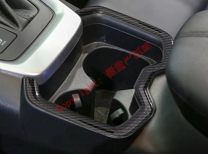

Carbon Fiber Style Interior Cup Holder Cover Trim For Toyota Rav4 2019 2020