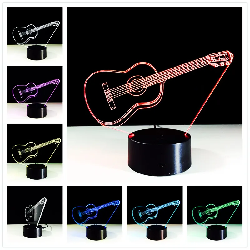 3d Usb светодиодный ночник сенсорный Usb-светильник настольная лампа детский