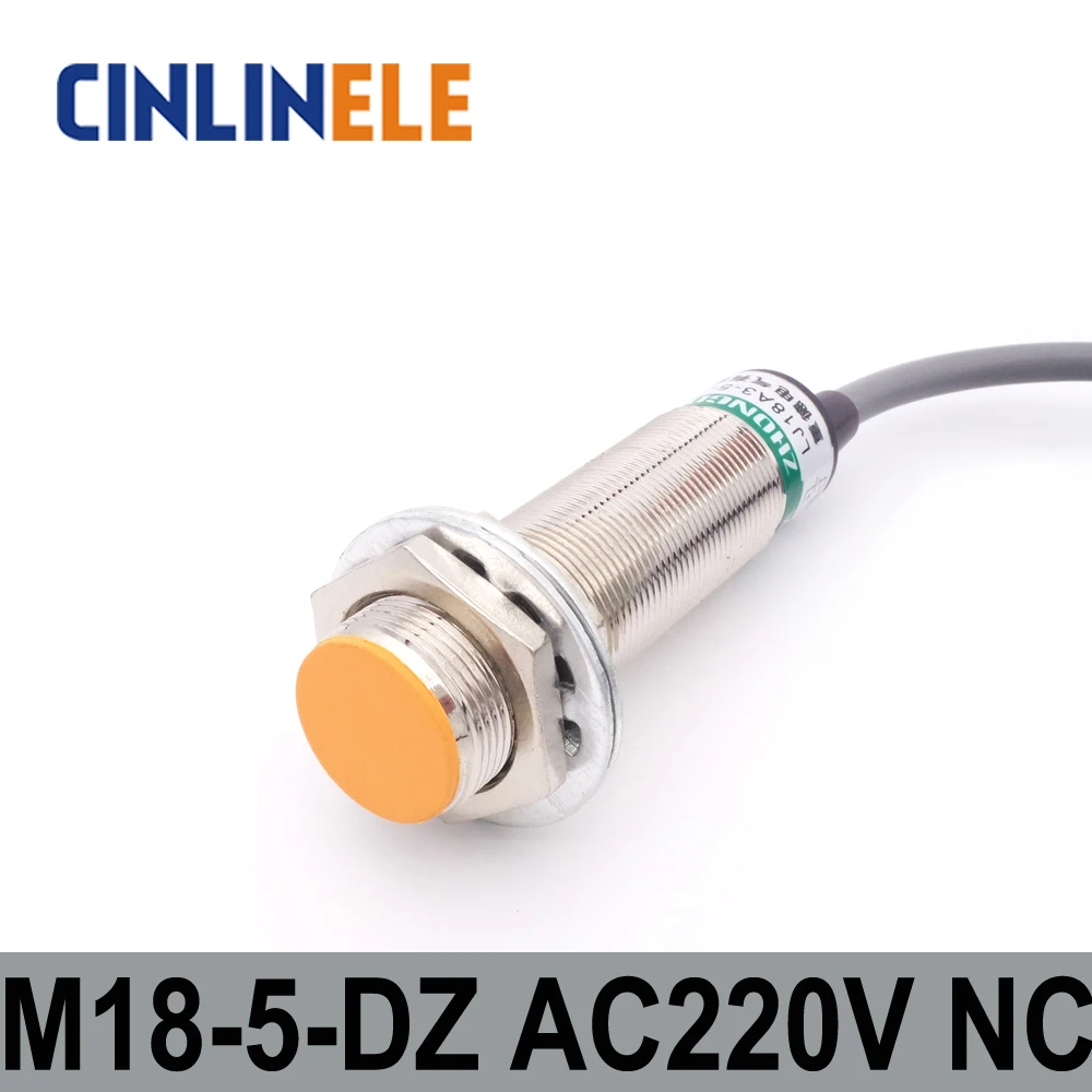 M18 LJ18A3-5-J/DZ 5 мм индукционный AC 2 провода NC металлический Датчик индуктивный датчик