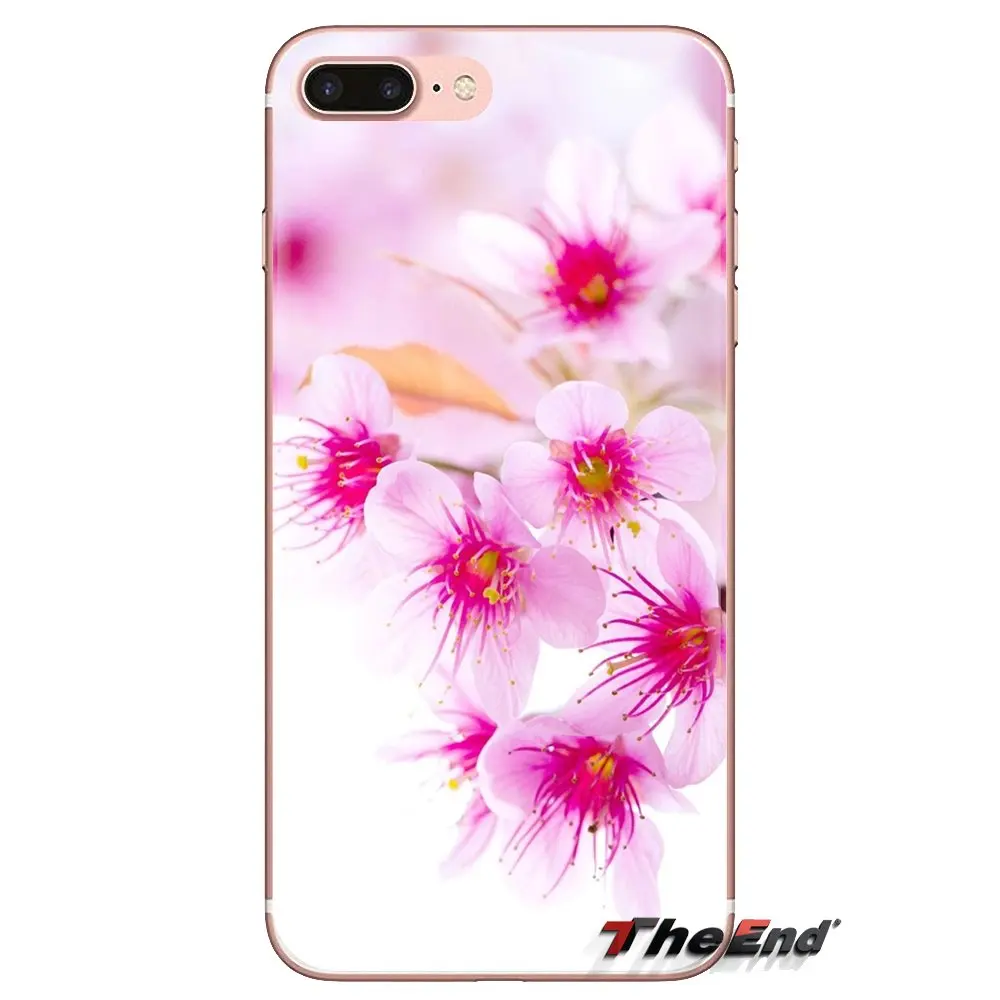 Цветы обои для samsung Galaxy S3 S4 S5 мини S6 S7 край S8 S9 S10 Plus Note 3 4 5 8 9 мягкий прозрачный