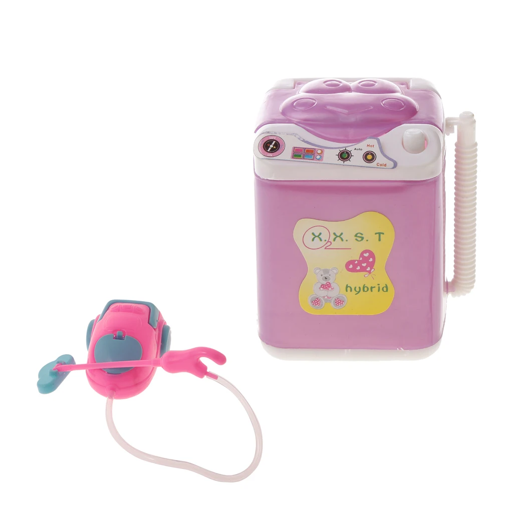 

Plastic Washing Machine and Dust Cleaner for Dolls House Accessory