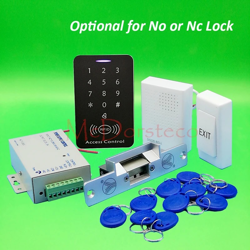 DIY Полный 125khz Rfid система контроля доступа комплект + NO или NC Электрический замок