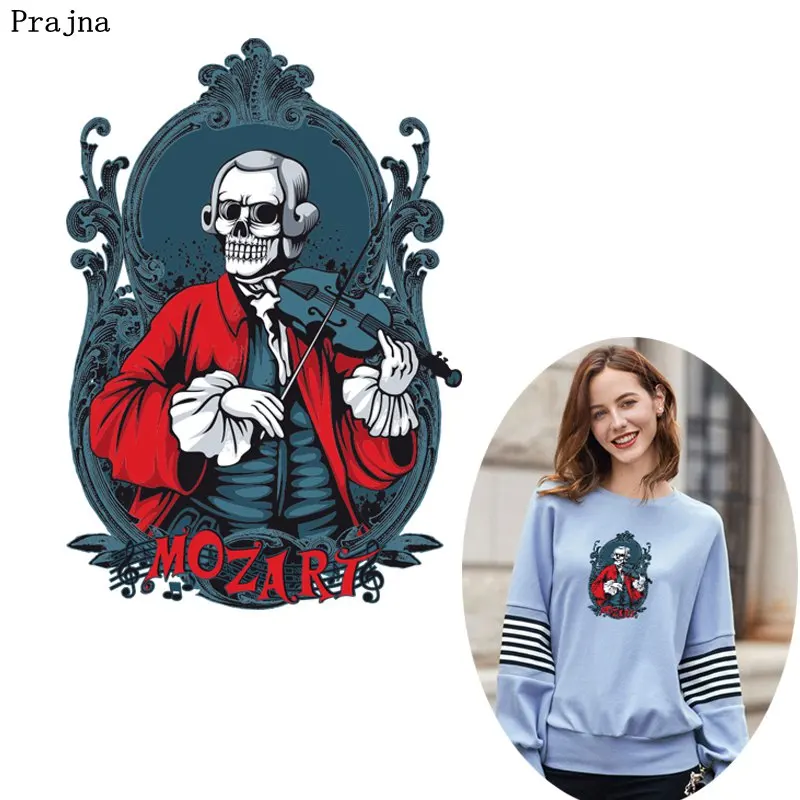 Prajna Musician Mozart патч железо на скрипки патчи для детской одежды Diy шляпа аппликация