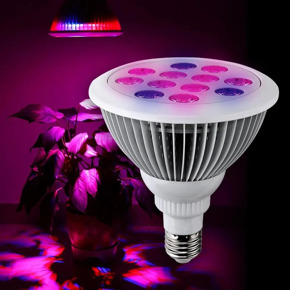 JLAPRIRA освещение полный спектр Led Fin завод лампа Par38 12 Вт 36 Красный Синий УФ ИК