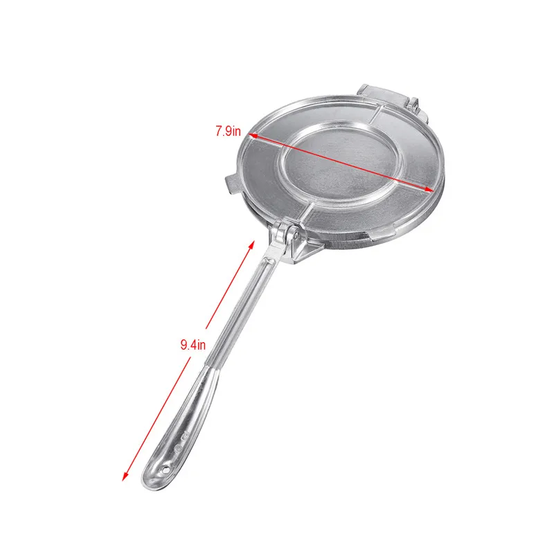 

1 Pcs 20cm Tortilla Maker Press Pan Heavy Restaurant Commercial Aluminium Tortilla Pie Maker Dough Press Duty Restaurant Tools