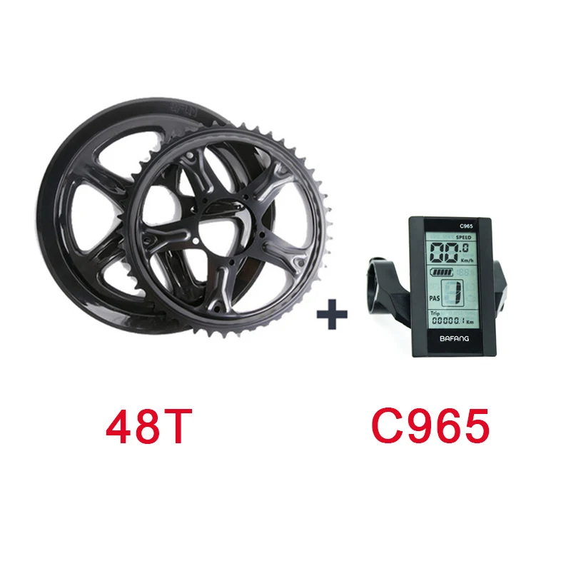 36V250W13AH 48T C965 36V250W Середина привода Bafang мотор комплект для переоборудования электрического велосипеда с 36V13AH батареей 8fun Электрический мотор 250w ebike kit - Цвет: 36V250W13AH 48T C965