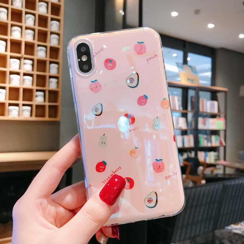 Синий светильник фрукты мягкие чехлы для huawei P30 P20 P10 Коврики 10 20 Pro Lite Honor 8X9 10 Lite 20 Pro 20i V20 Nova 3 3i 4 5 Pro 5i