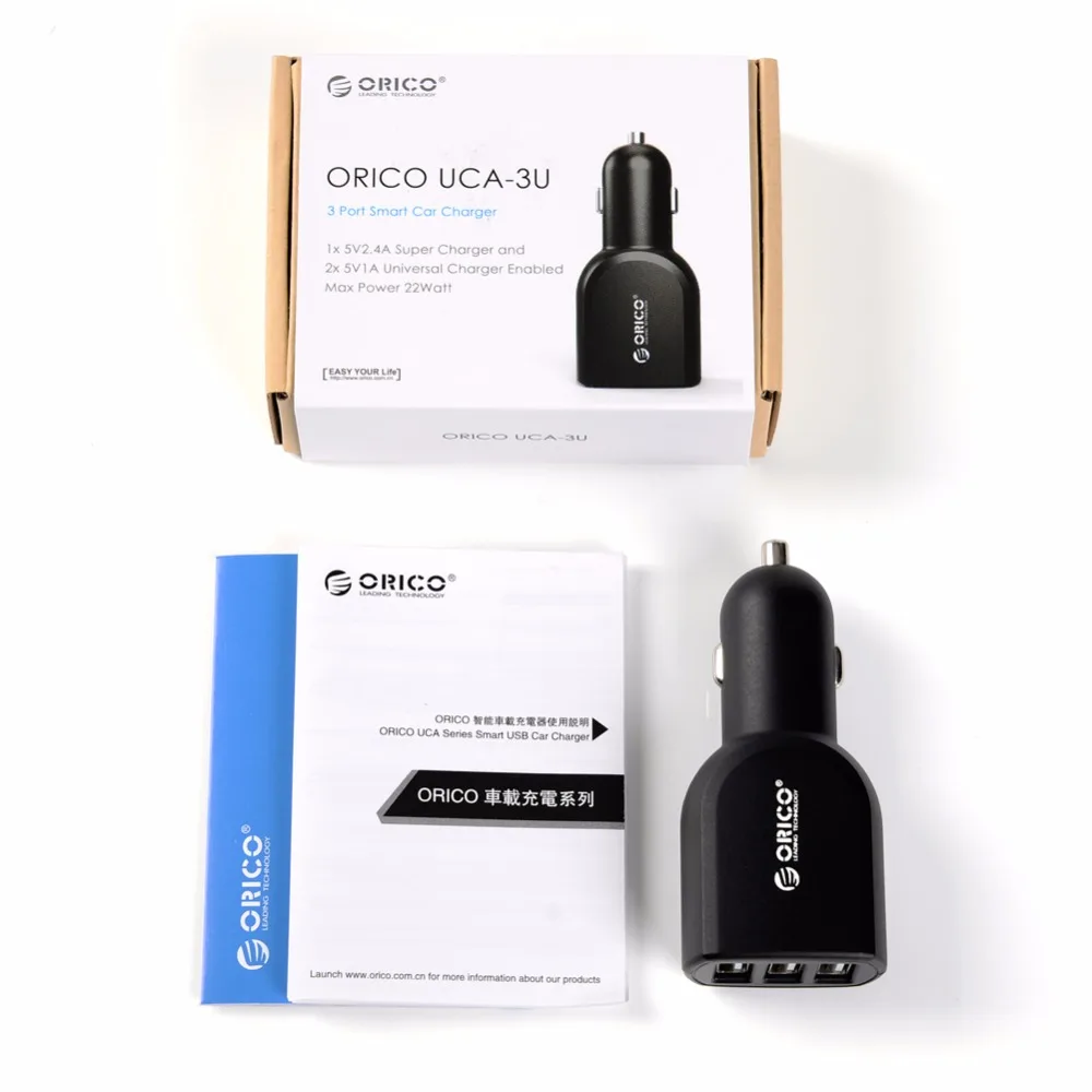 ORICO UCA USB Автомобильное Зарядное устройство Портативный быстрой зарядки для