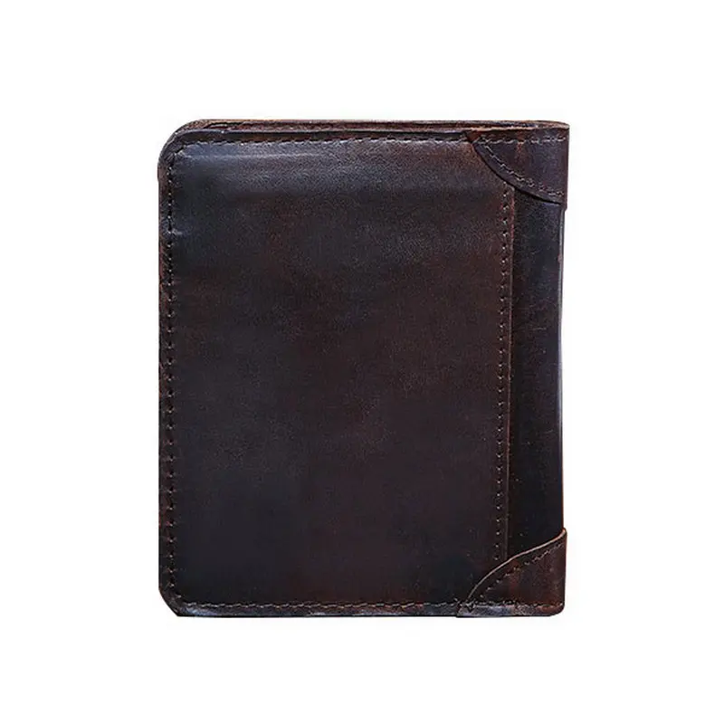 Мужские кошельки из кожи Крейзи Хорс 2019 винтажный кошелек натуральной для мужчин