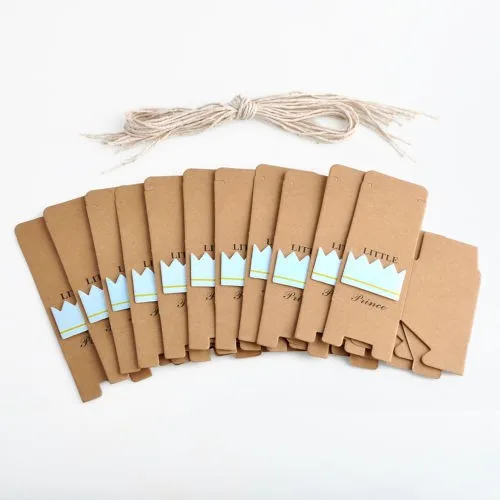 100 шт. комплект наряда принцессы и принца из крафт бумаги Подарочная коробка