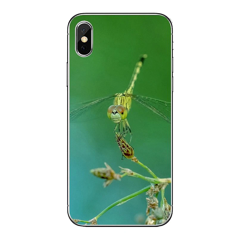 Дизайн стрекоза зум-Арт Мягкие прозрачные чехлы Чехлы для iPod Touch iPhone 4 4S 5 5S 5C SE 6 6S 7 8