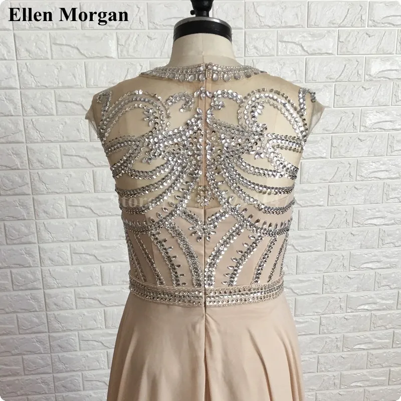Шампанское шифон Выпускные платья 2017 сверкающие Vestido Formatura Marsala черные девушки