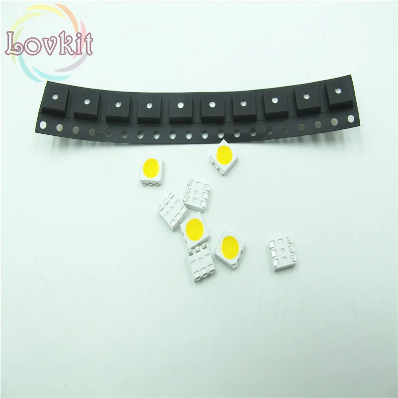 1000 шт. 5050 SMD PLCC 6 красный светодиодный SMD/SMT 3 CHIPS Ультраяркий свет излучающие диоды