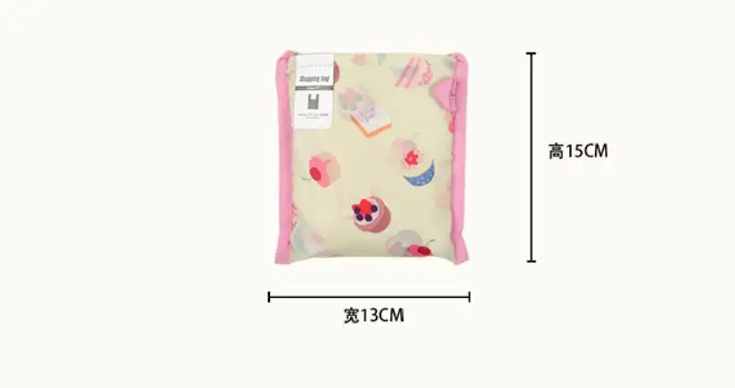 Hot Creative environmental storage bag Handbag Strawberry Foldable Shopping Bags Reusable Folding Grocery Nylon eco tote Bag | Багаж и