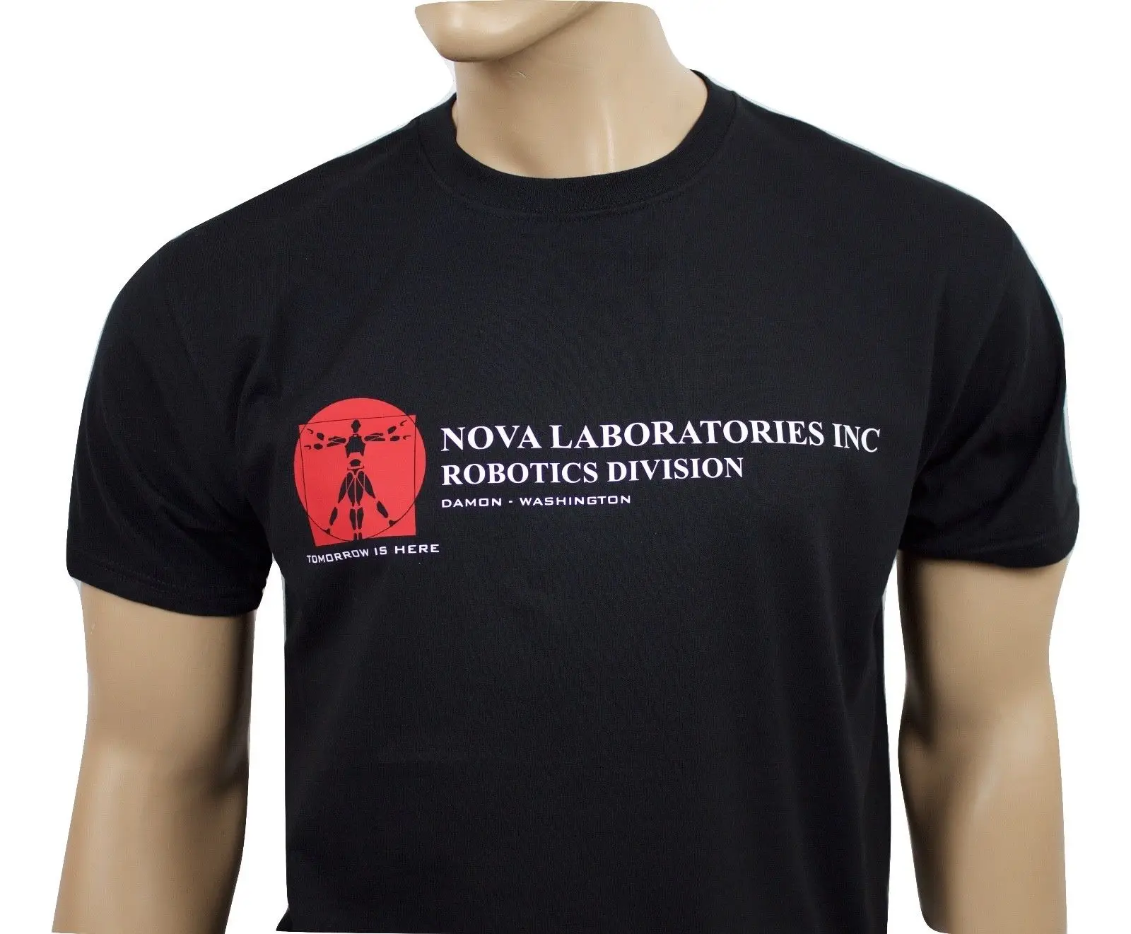 Мужская футболка с коротким замыканием 80 s inspired Nova Laboratories inc. Повседневная