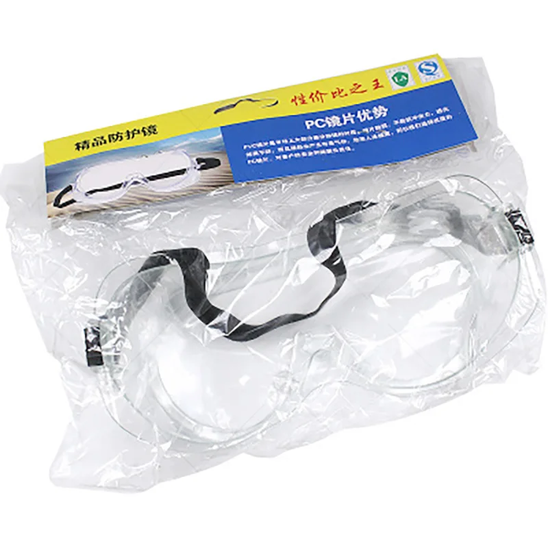 Пылезащитные очки защитные на голову прозрачные с распыляющими частицами пыли |
