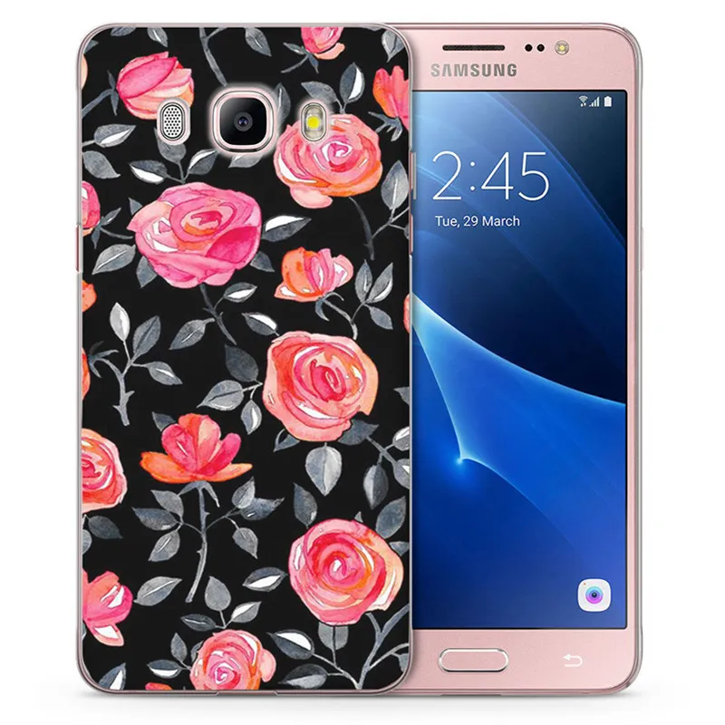 Роскошные Чехлы с цветочным узором для Samsung Galaxy J1 J3 J5 J7 J2 prime J120 J320 J330 J530F Мягкий ТПУ