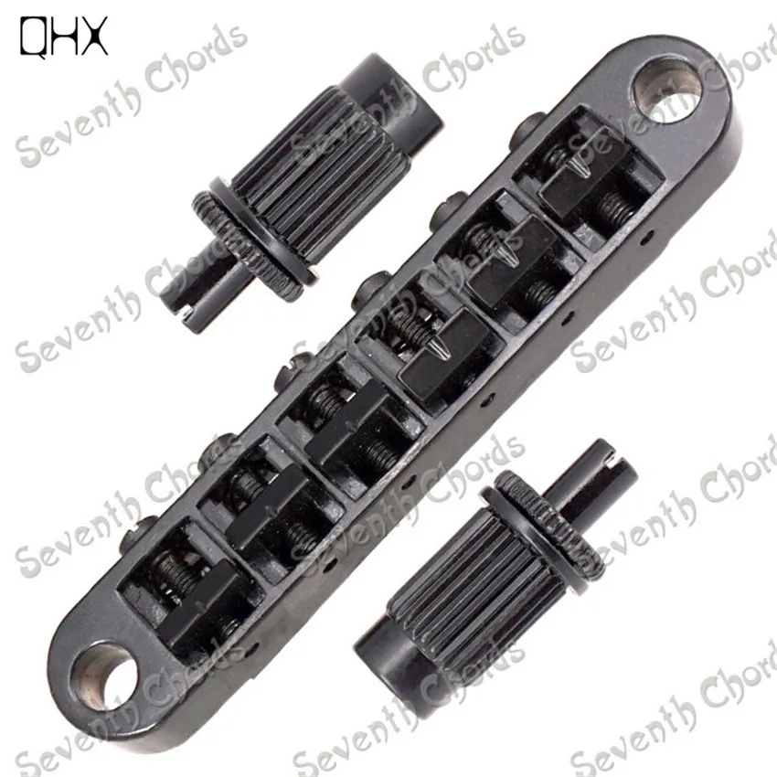 

A Set of Black 6 String Bridge For Electric Guitar accessories parts Musical instrument