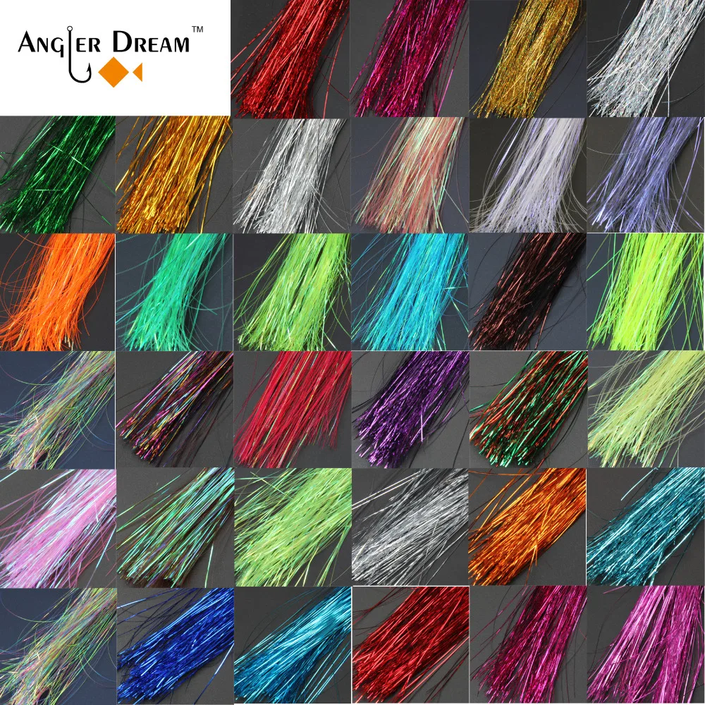 39 мешков Flashabou муха связывая Материал вспышка голографическая приманка для