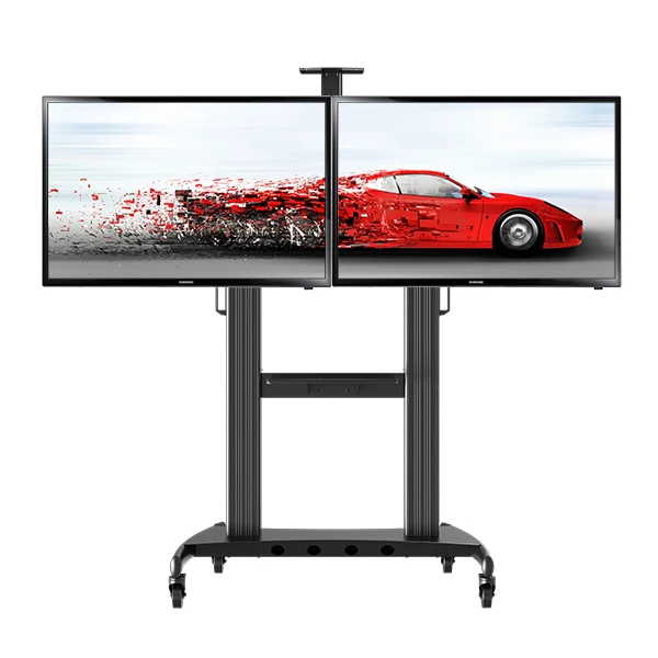 NB AVT1800 60 2A двойной экран ТВ Мобильная тележка 40 &quot 60&quot LED LCD плазменный крепление с