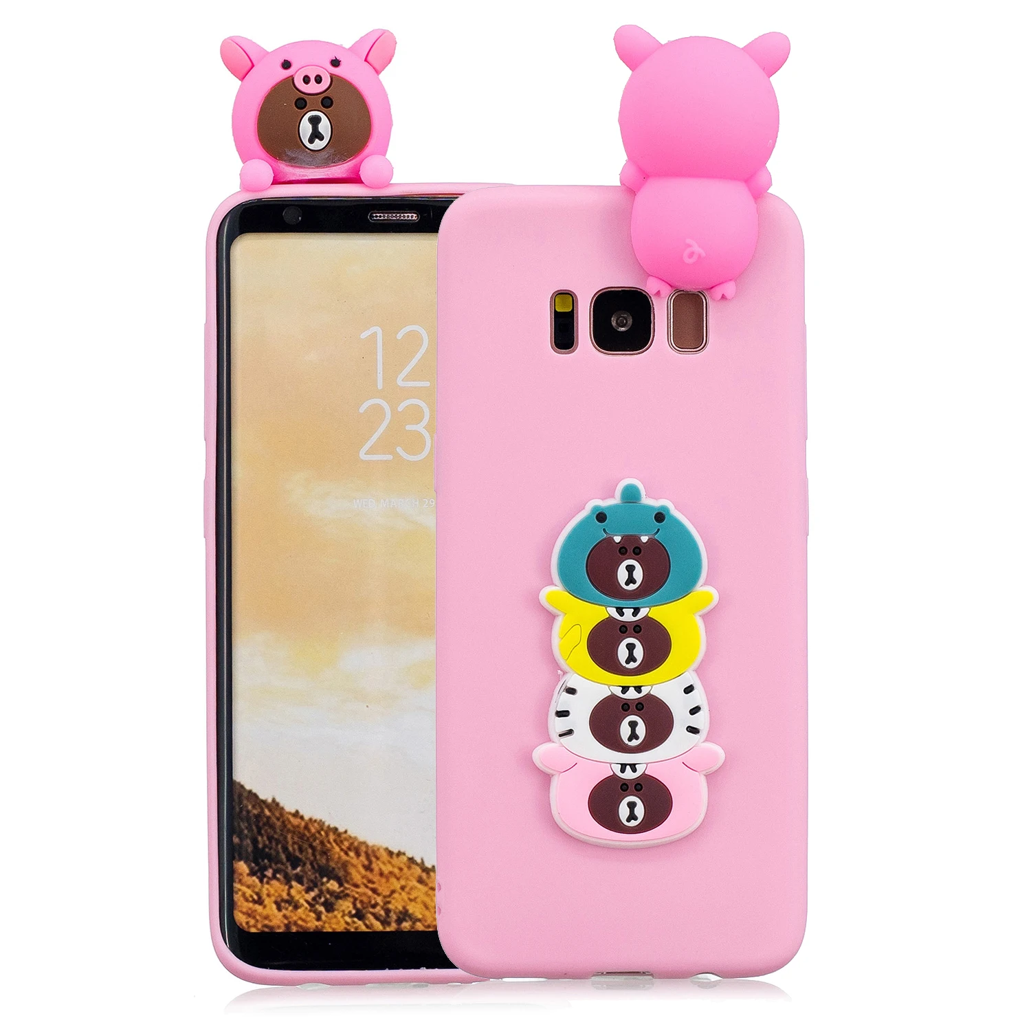 VRLucky Unicorn Panda Cat Pattern TPU Phone Case For Samsung S9 S8 Plus S6 S7 Edge Note 8 9 J3 J5 J7 A3 A5 A7 A6 A8 J4 J6 |