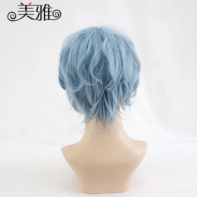 My Hero academic Boku no Hiro Akademia Shigaraki Tomura короткий серый синий смешанный карнавальный