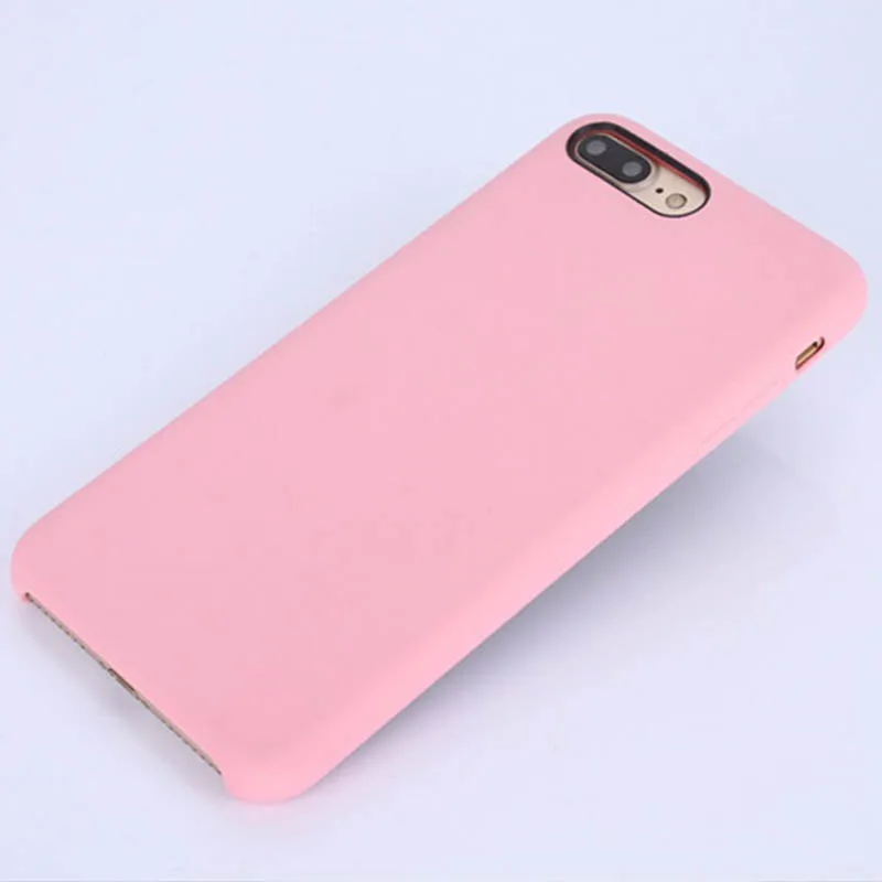 PINK Официальный жидкий силиконовый резиновый чехол-накладка для iPhone 11 Pro Max X XS Max XR 6 6S Plus 6 7 8 Plus Мягкий сенсорный чехол Fundas - Цвет: PINK