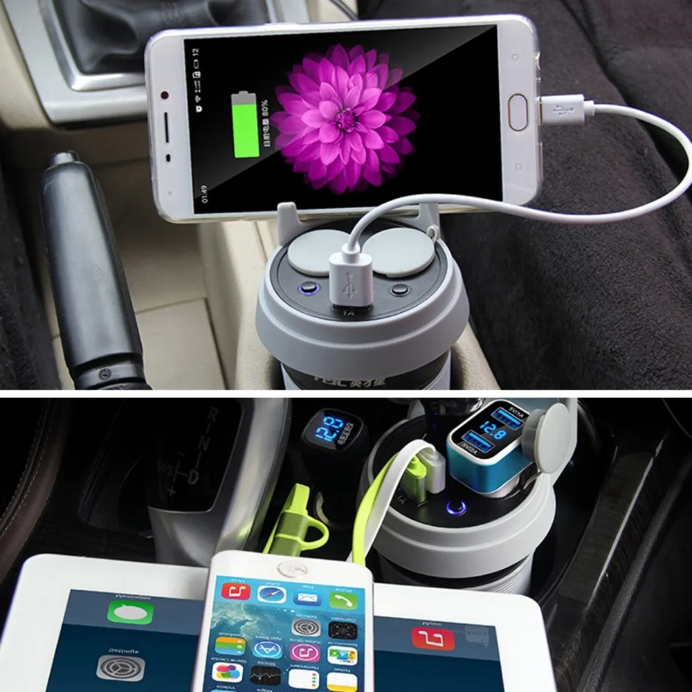 KANEED двойная розетка для автомобильного прикуривателя разветвитель адаптер