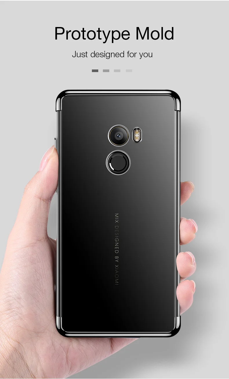 Мягкий ТПУ чехол для Xiaomi mi Mix 2 S x Чехол защитный ковер прозрачный чистый силикон x2S