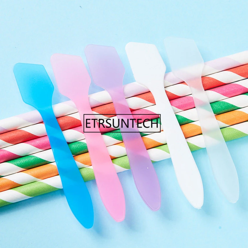 

DIY Plastic Facial Face Mask Stick Cream Mixing Spatulas Spoon Makeup Cosmetic Make Up Tools F1409