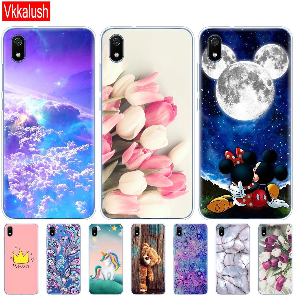 Силиконовый чехол для Xiaomi Redmi 7a, чехол s, полная защита, мягкая задняя крышка из ТПУ для Redmi 7 A, чехол-бампер для телефона