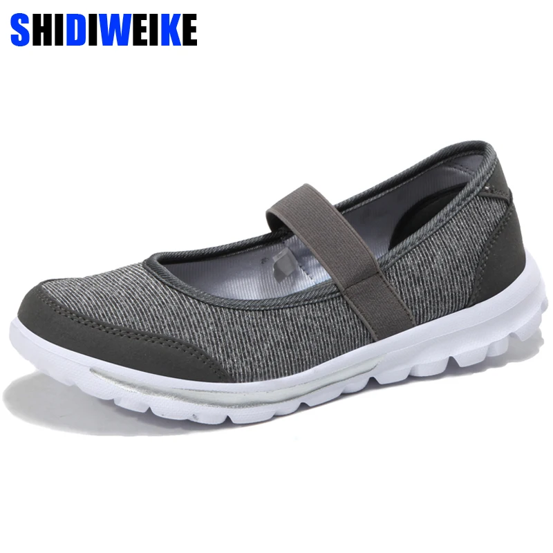 2019 сезон: весна–лето женские туфли на плоской подошве размер плюс фатин