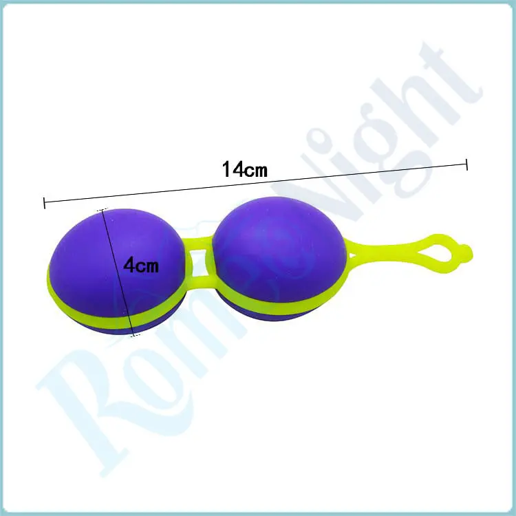 RomeoNight Colorful Detachable Silicone Double Soft Pleasure Balls Women Sex Toys Ben Wa Audlt Anal Products |