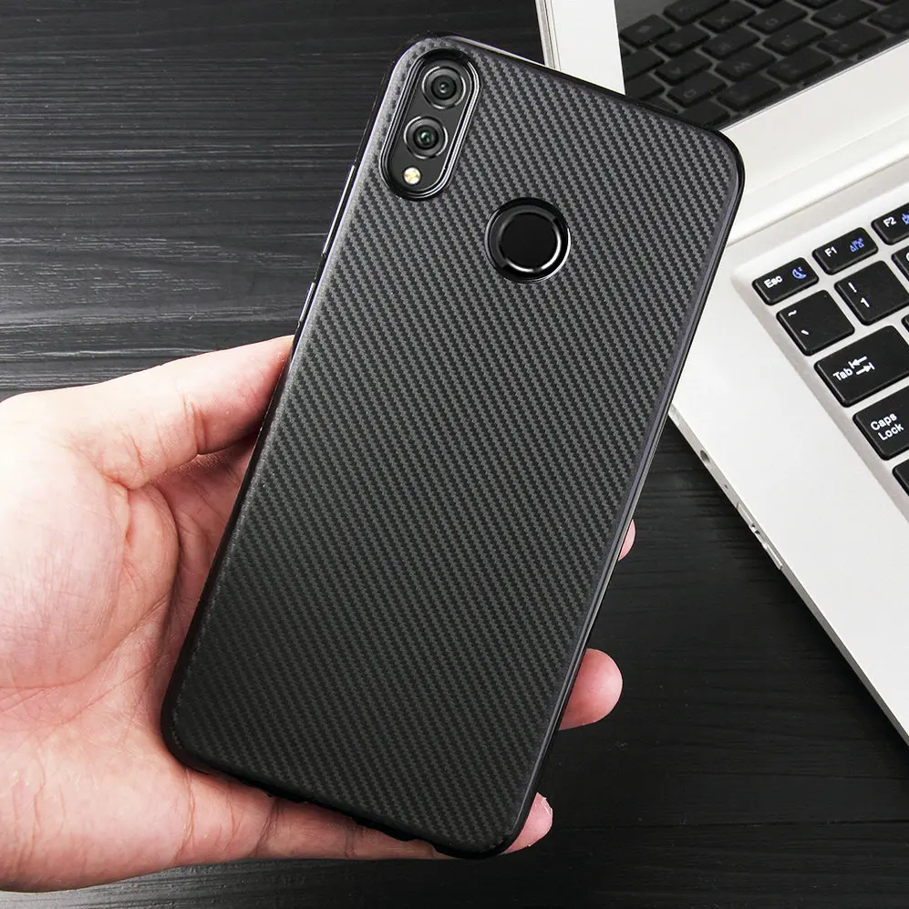 For Huawei Honor 8X /View 10 Lite/Honor 7 Case Ultra Thin Carbon Fiber Texture TPU Shell Soft Flexible Phone Back Cover |
