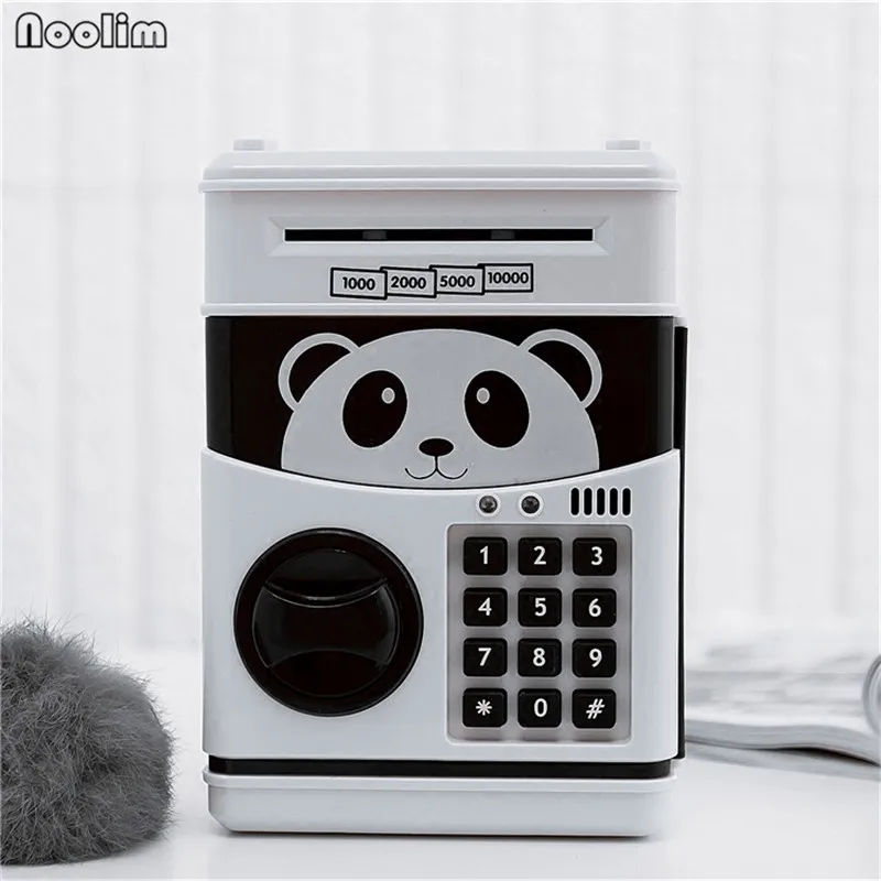 NOOLIM автоматическая коробка для хранения денег Электронная Копилка сейф панда