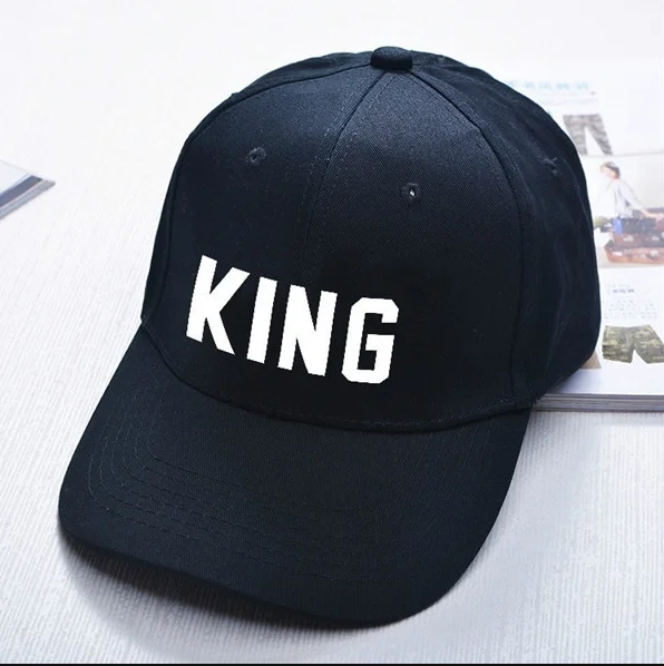 Бейсбольная кепка KING QUEEN, бейсболка для мужчин и женщин, козырек, кепка s dad Bone, белая, черная, для влюбленных, в стиле хип-хоп, Спортивная Кепка, кепки