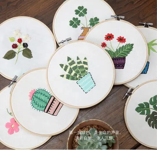 С фотографиями детской серии цветов маленькие картины холст ткань вышивка