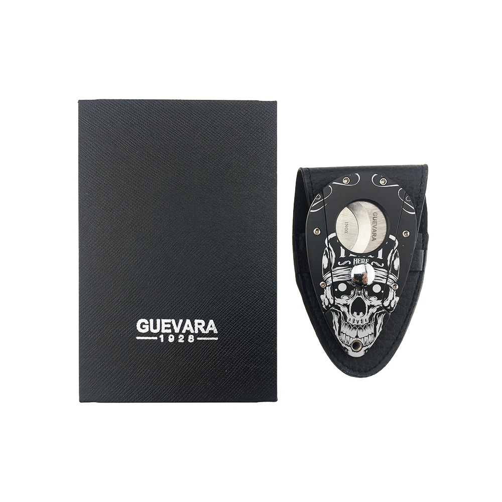 Guevara Grimace индивидуальный острый резак для сигар из нержавеющей стали двойные