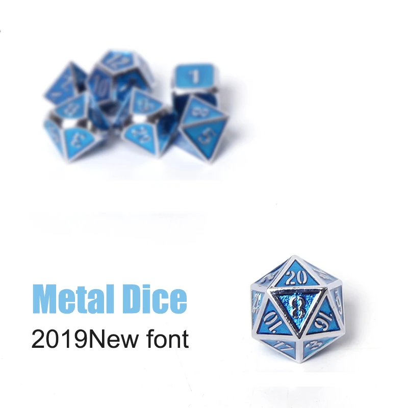 D & d rpg Металлический Набор кубиков dnd многогранных одноцветное Подземелья и