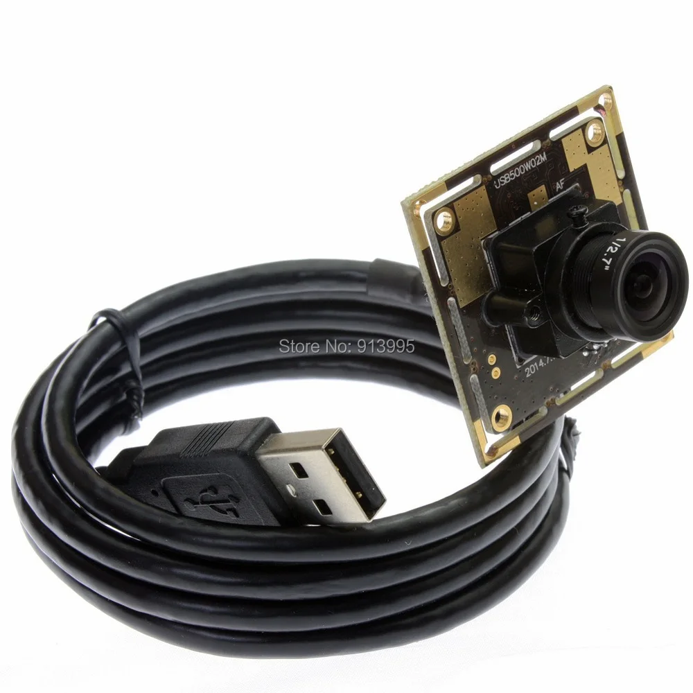 5megapixel CMOS OV5640 Webcam MJPEG 100degree no distortion lens 5MP industrial Camera Module for advertising / LED display |