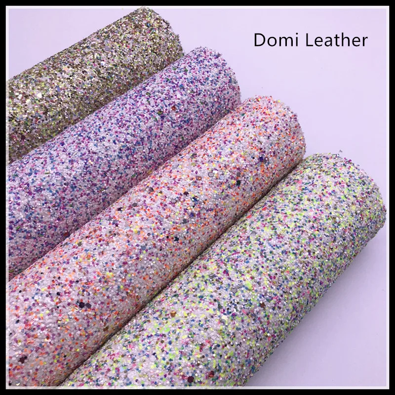 (DM6162) Mixed Colors Chunky Glitter Fabric For Hairbows | Дом и сад