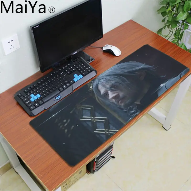 LockEdge 40x90cm MaiYa Высокое качество final fantasy xv индивидуальные коврики для мыши Компьютерные Аниме Коврик для мыши и ноутбука прочный резиновый коврик для мыши - Цвет: LockEdge 40x90cm