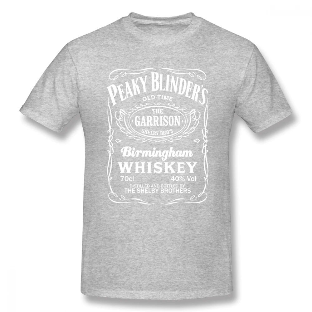 Серый Новая футболка в стиле хип-хоп Peaky_Blinders_Design для человека, Специальная футболка большого размера Homme, футболка с 3D принтом, хлопок, дышащая - Цвет: Серый