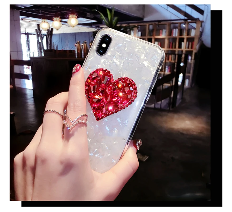 Чехол с сердечком для iPhone XS XR Max X 8 7 6 6S Plus модный Мягкий ТПУ чехол телефона |