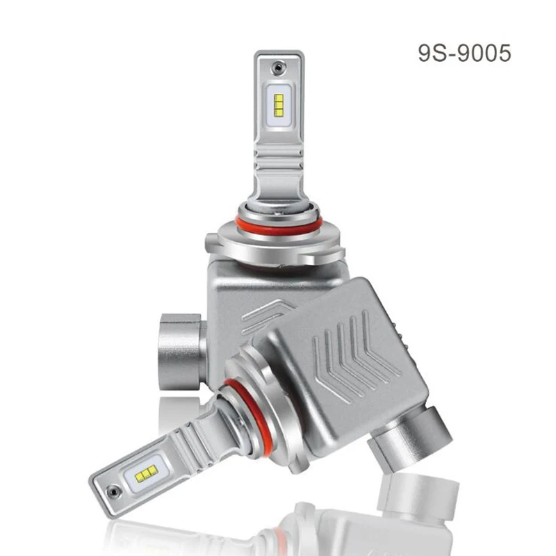 2 шт. Автомобильные фары ZES Chip H4 led H7 H11 9005 H1 9006 40 Вт 6000LM 9S дальнего света лампы Canbus