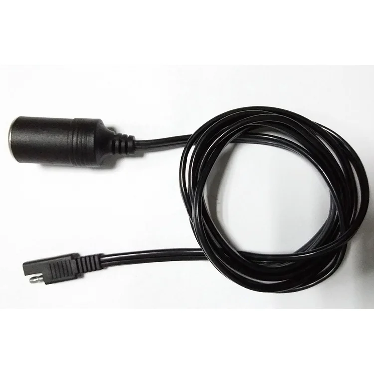 

New Arrival! 1.8m SAE Plug Quick Connector Cigarette Lighter 15A/16AWG Copper Cord Extension Cable for Car Washer Vacuum Cleaner
